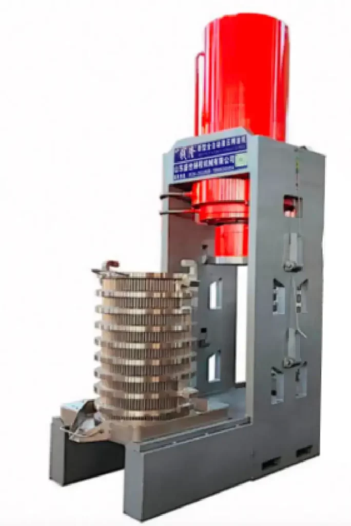 Cold press hydraulic oil press machine in the 370 to 630 ton range