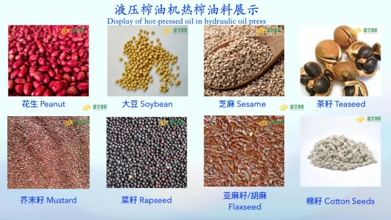 hydraulic oil press machine oilseeds materials for cold pressing
