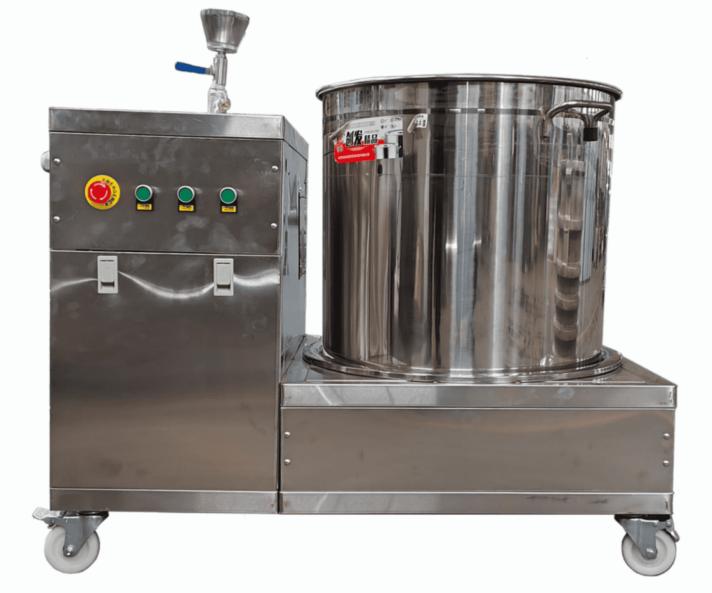 27 kW electric steamer with split steaming pot and double water-tank arrangement