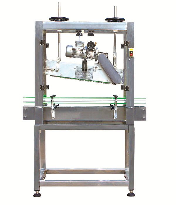 Inline oil bottle capping machine for integration after filling