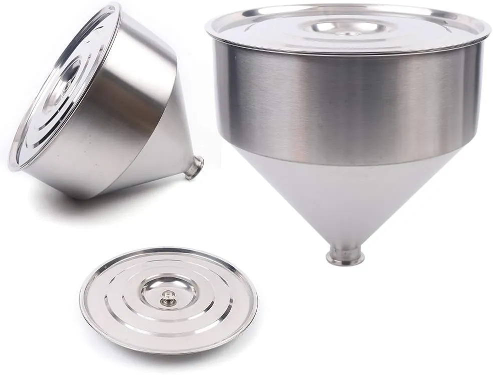 Removable stainless steel hopper parts for paste filling