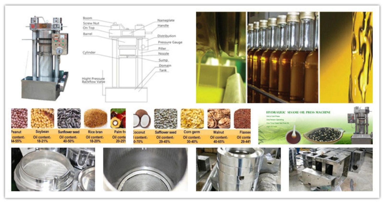 Korean Type Small Hydraulic Oil Press Machine