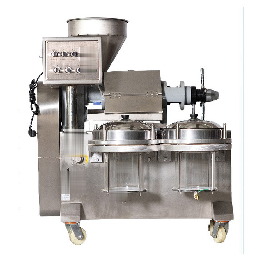 Commercial screw oil press for a small oil mill