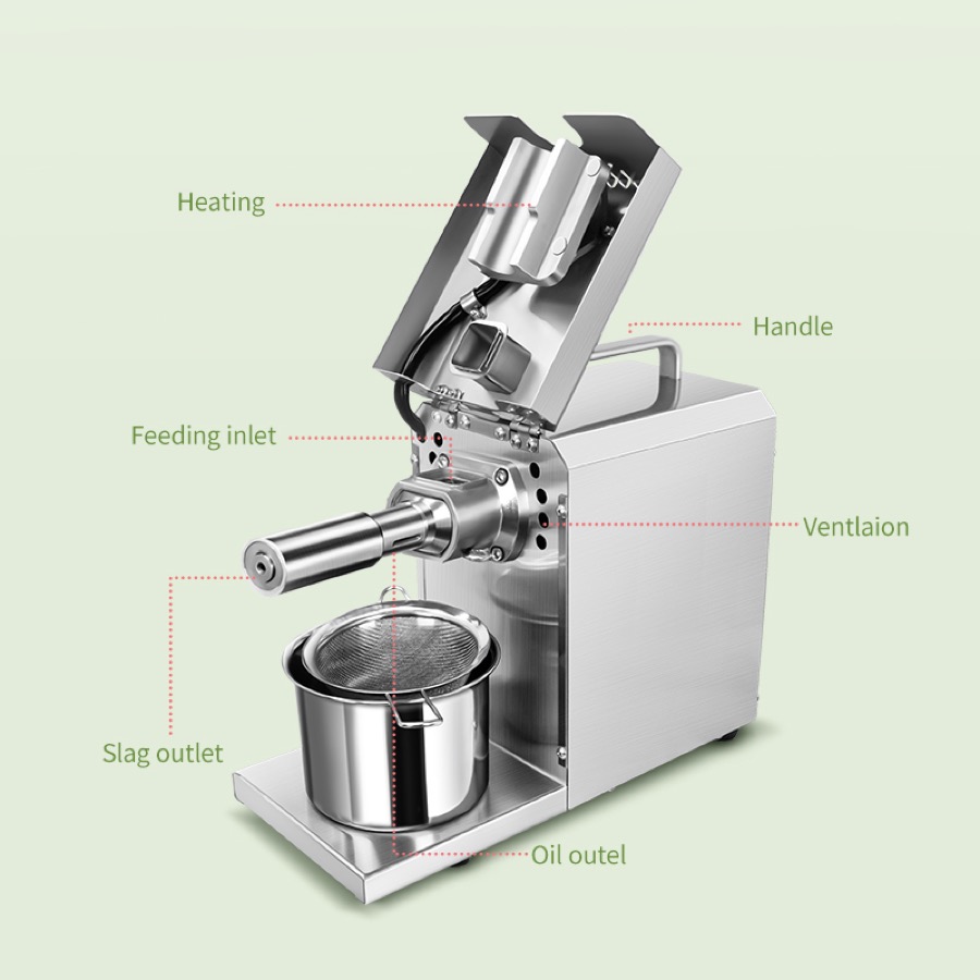 3-4 kg/h Mini Home Oil Press Machine, model LYF-501S – detail view 3
