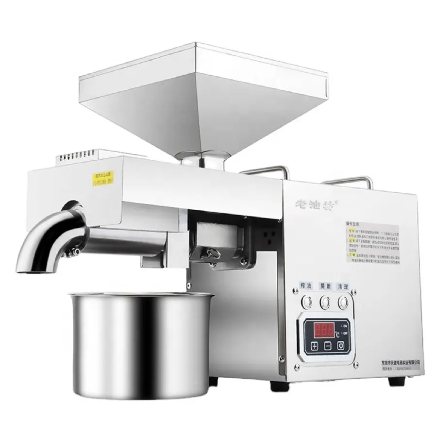 10 kg/h Cold & Hot Screw Oil Press Machine, model LYF-T12